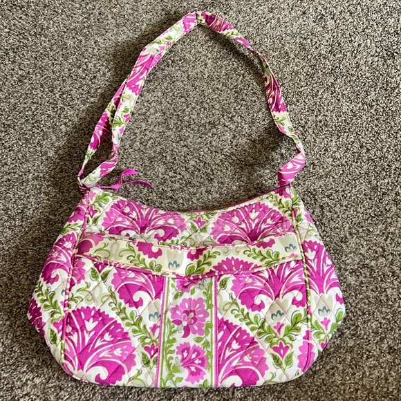 Vera Bradley Pink Floral Crossbody Purse - Picture 1 of 8